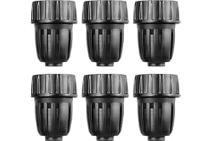 Gardrip 3/4 Inch Female Pipe Thread to 1/2 Inch Drip Irrigation Tubing Adapter: 6 Pieces 1/2 In. Barbed Drip Line x 3/4 In. Faucet PVC Adapter Connect 3/4" FHT Faucet, Sprinkler Manifold, Garden Hose