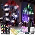 540Leds WiFi Dynamic Curtain Lights, Smart Alexa DIY Animated Color Changing Led Curtain String Window Light, Remote Control Waterproof Year Round Lights for Bedroom Wall Easter Decor, 5 x 6.6ft