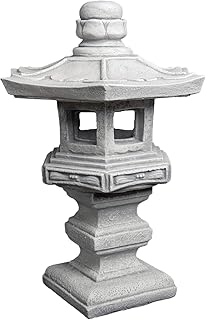 gartendekoparadies.de Wunderschöne Tachi-Gata Steinlaterne Yukimi aus Steinguss, frostfest