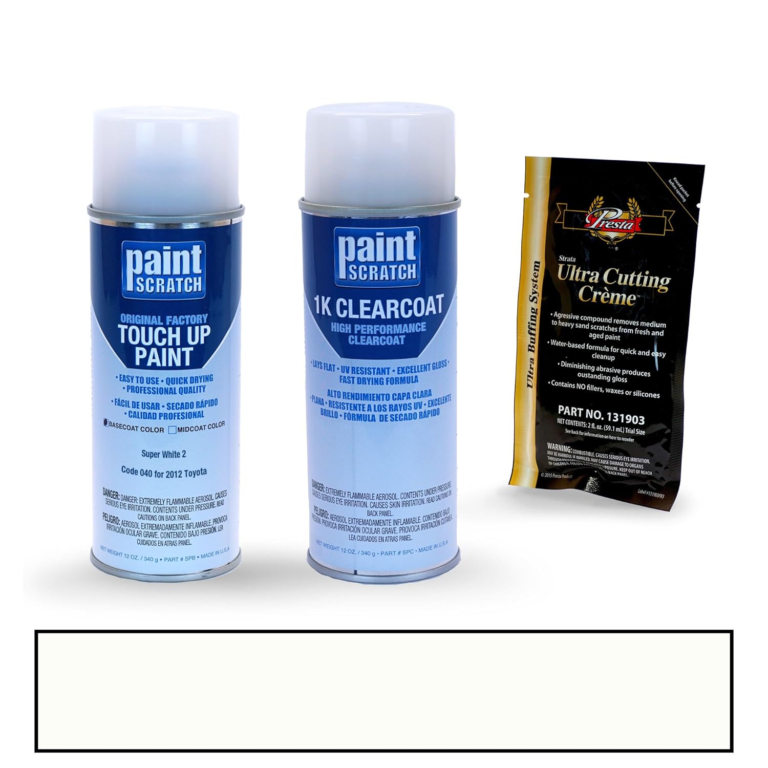 PAINTSCRATCH Super White 2 040 for 2012 Toyota Camry