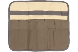 Lwuey Camping Tableware Organize Bag, Knife Roll Cookware Set Canvas Storage Portable Hanging Picnic Cutlery Tablewares Storages Hang Out Equipment Hygiene Lightweight for Outdoor Barbecue Activities