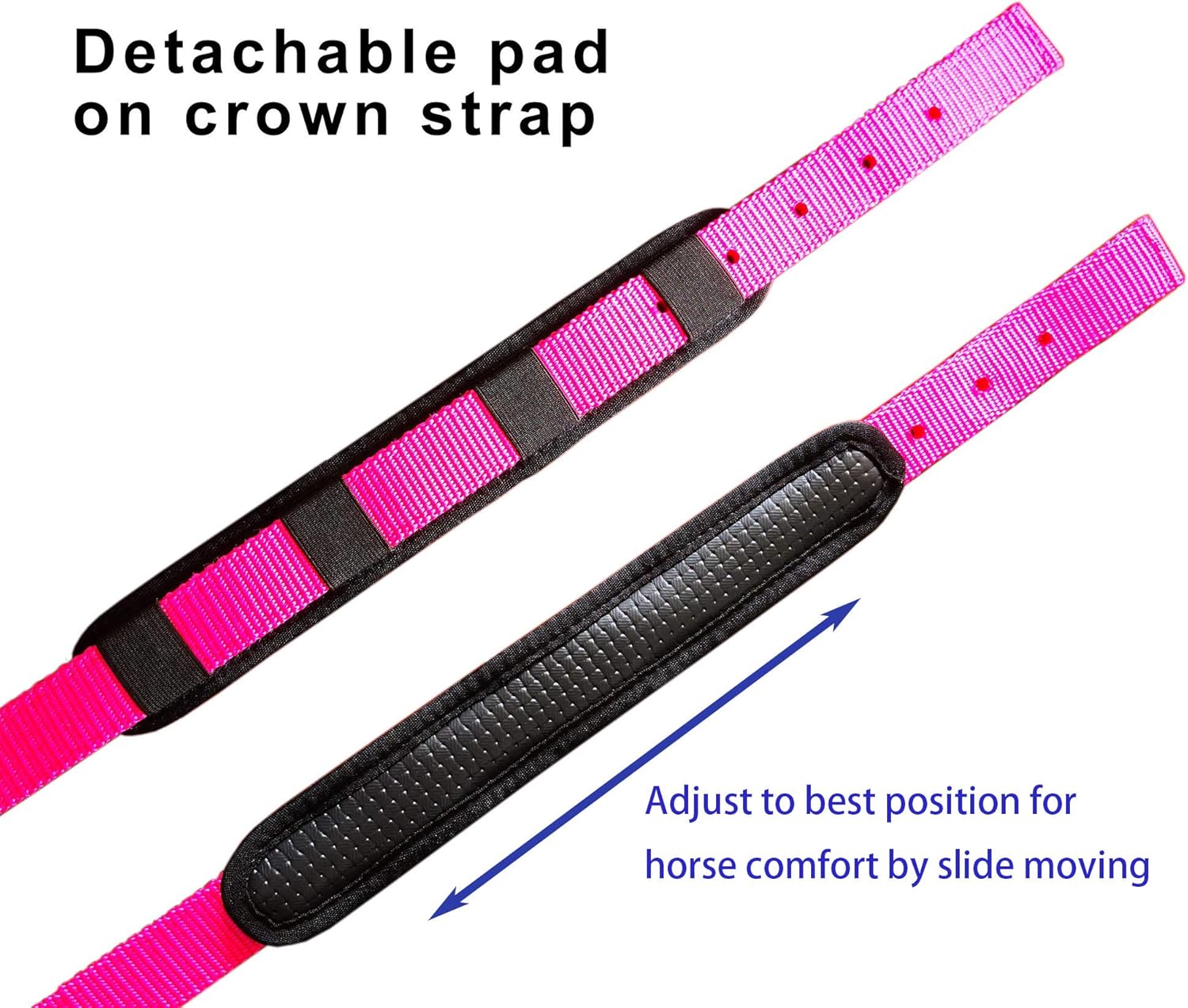 TEKE Horse Halter Adjustable with Cushioned Padding: Sports & Outdoors