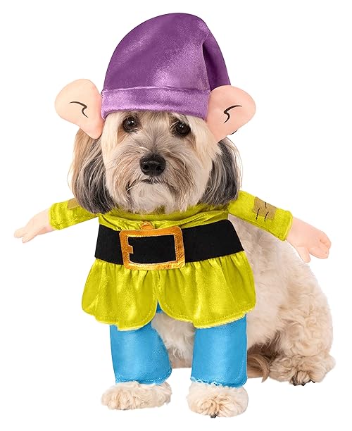 Rubies Disney Snow White and the Seven Dwarves: Dopey Pet Costume for For Dogs or Cats, Medium