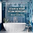 Titanker Clear Shower Curtain Liner Plastic Long Shower Liner 72 x 78 PEVA Lightweight Waterproof Shower Curtains for Bathroom with Magnets and Rustproof Grommets