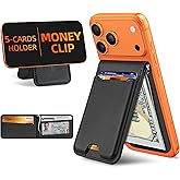 ExtreLife For Magsafe Wallet with Money Clip, Strongest Magnetic Wallet for iPhone 17/16/15/14/13/12 Series, Adjustable Stand, ID Window, 5 Card Holder, RFID Blocking, Not for 13/12 Mini, Black