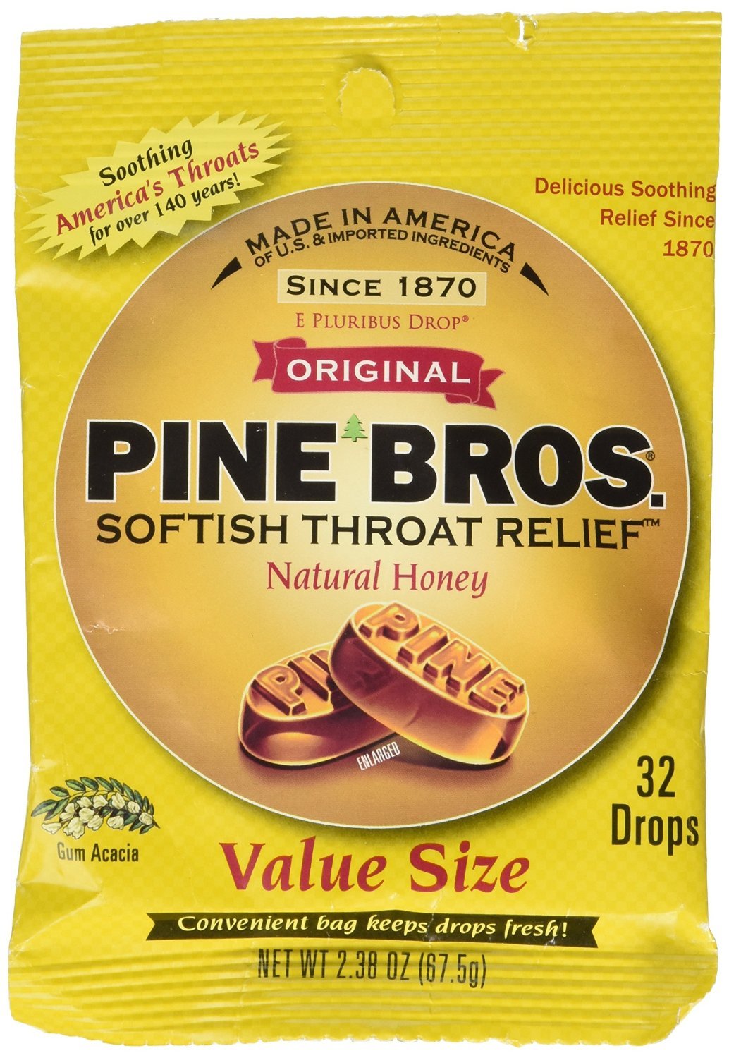 Pine Bros. Softish Throat Drops Wild Cherry 32 ct, Pack