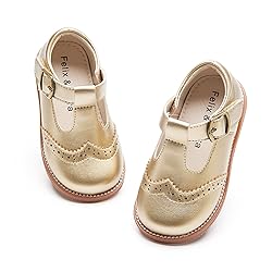 Felix & Flora Toddler Little Girl Gold Mary Jane