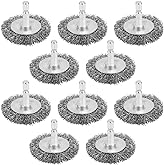 10PCS Wire Wheel Brush for Drill, High Carbon Steel Wire Brush | Wheel Brush with 1/4" Hex Shank, Skilled in Handling Metal &amp; Nonmetal Surfaces