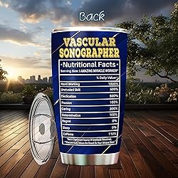 MONIZILUCKY Vascular Sonographer Tumbler Stainless