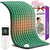 Vovoir Heating Pad for Back & Period Cramps 12" x 24", Portable Heating Pad for Neck and Shoulders and Back with 9 Heating & 4 Auto-Off Timers, Machine Washable, Christmas Gifts for Women, Men