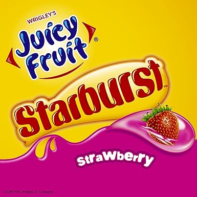 Juicy Fruit Starburst Gum Strawberry 1 428 Ounce Pack Of 10 Amazon De Lebensmittel Getranke