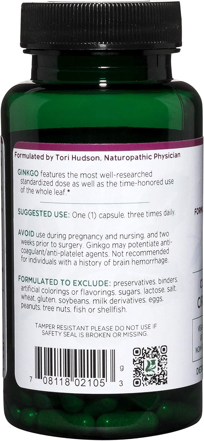 Amazon Com Vitanica Ginkgo Ginkgo Extract Plus Vegan 90 Capsules Health Personal Care