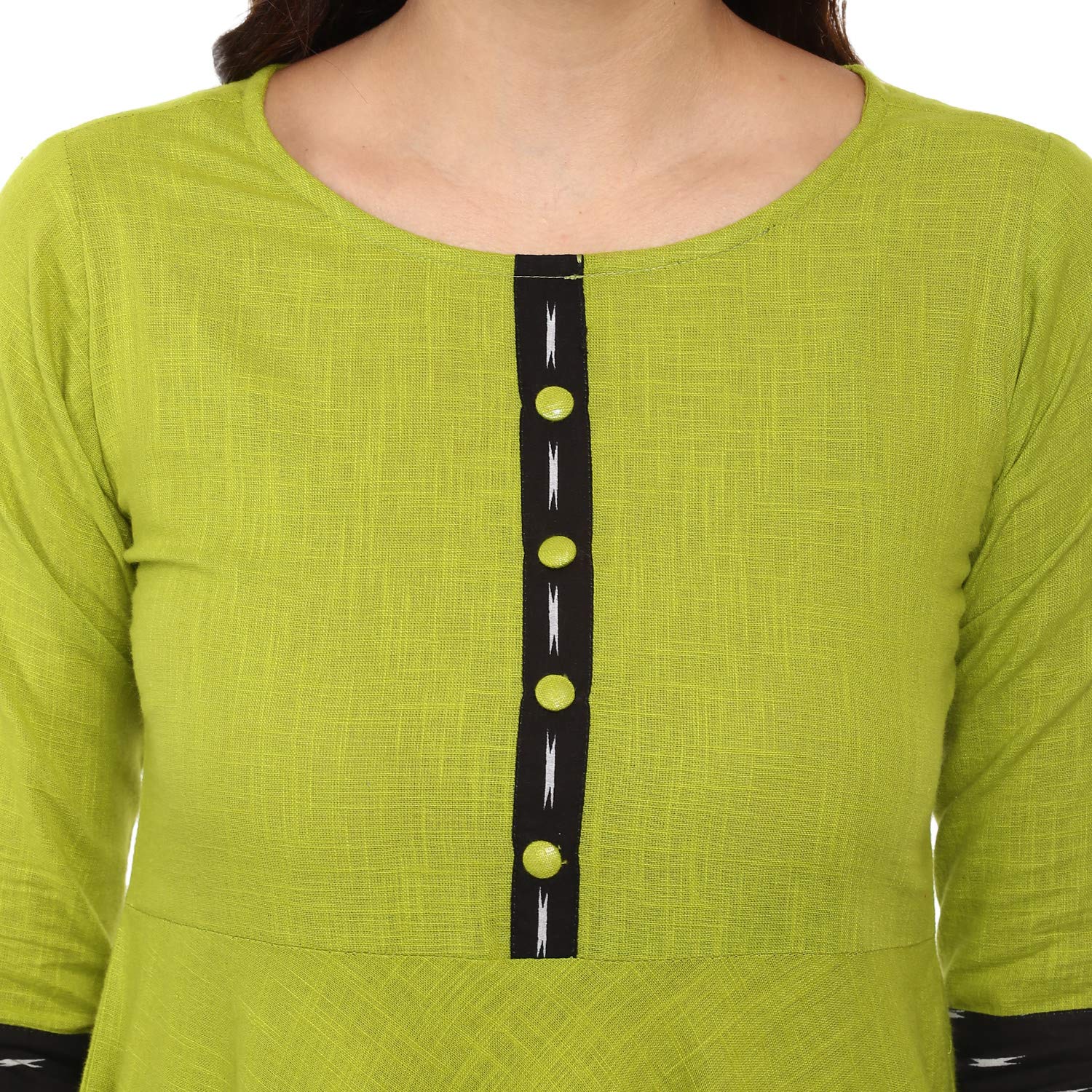 yash gallery womens cotton slub printed anarkali kurta