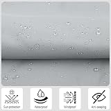 SUNNY GUARD Balcony Privacy Screen 90x600cm Grey UV Waterproof Windproof view 2