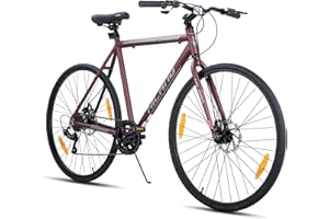 HH HILAND HILAND 700C Road Hybrid Bike, 7 speeds Bikes Urban City Commuter Bicycle with Disc Brake for Men Women Adult Comfortable Bicycle