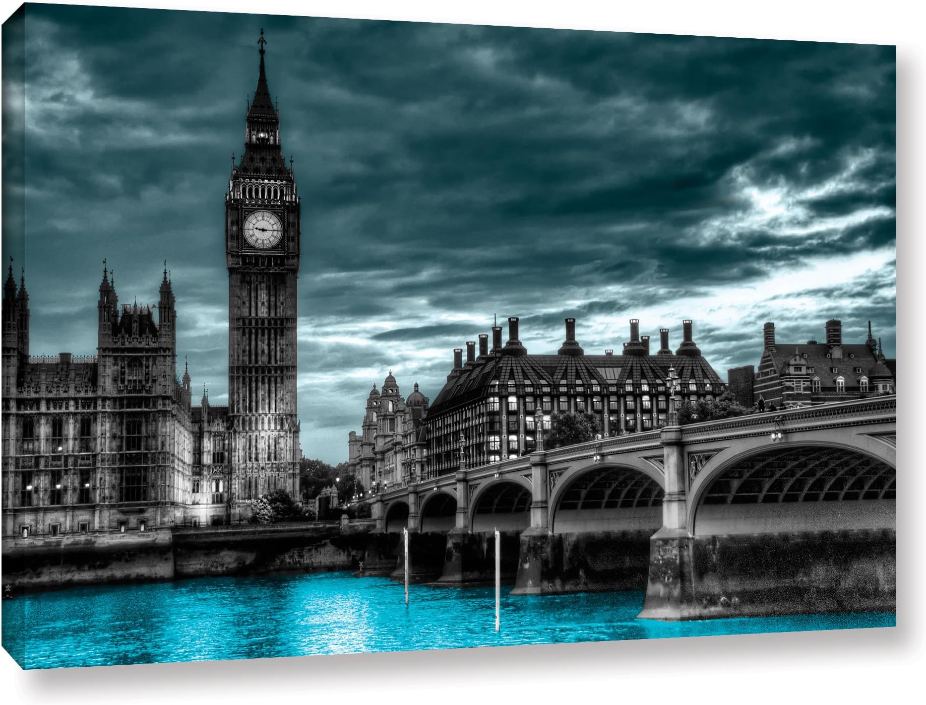 ArtWallRevolver Ocelot 'London' Gallery-Wrapped Canvas Artwork, 24 by 36-Inch