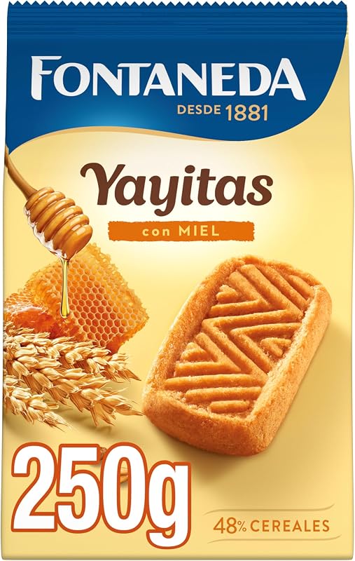 Yayitas Galletas con Miel, 14 bolsas de 250g