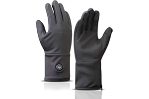 CUEHEAT Heated Glove Liners, Flexible Ultrathin, Touchscreen Compatible, Rechargeable Battery Electric Heating Thin Gloves