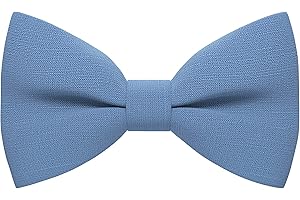 Bow Tie House Linen Classic Pre-Tied Bow Tie Formal Solid Tuxedo