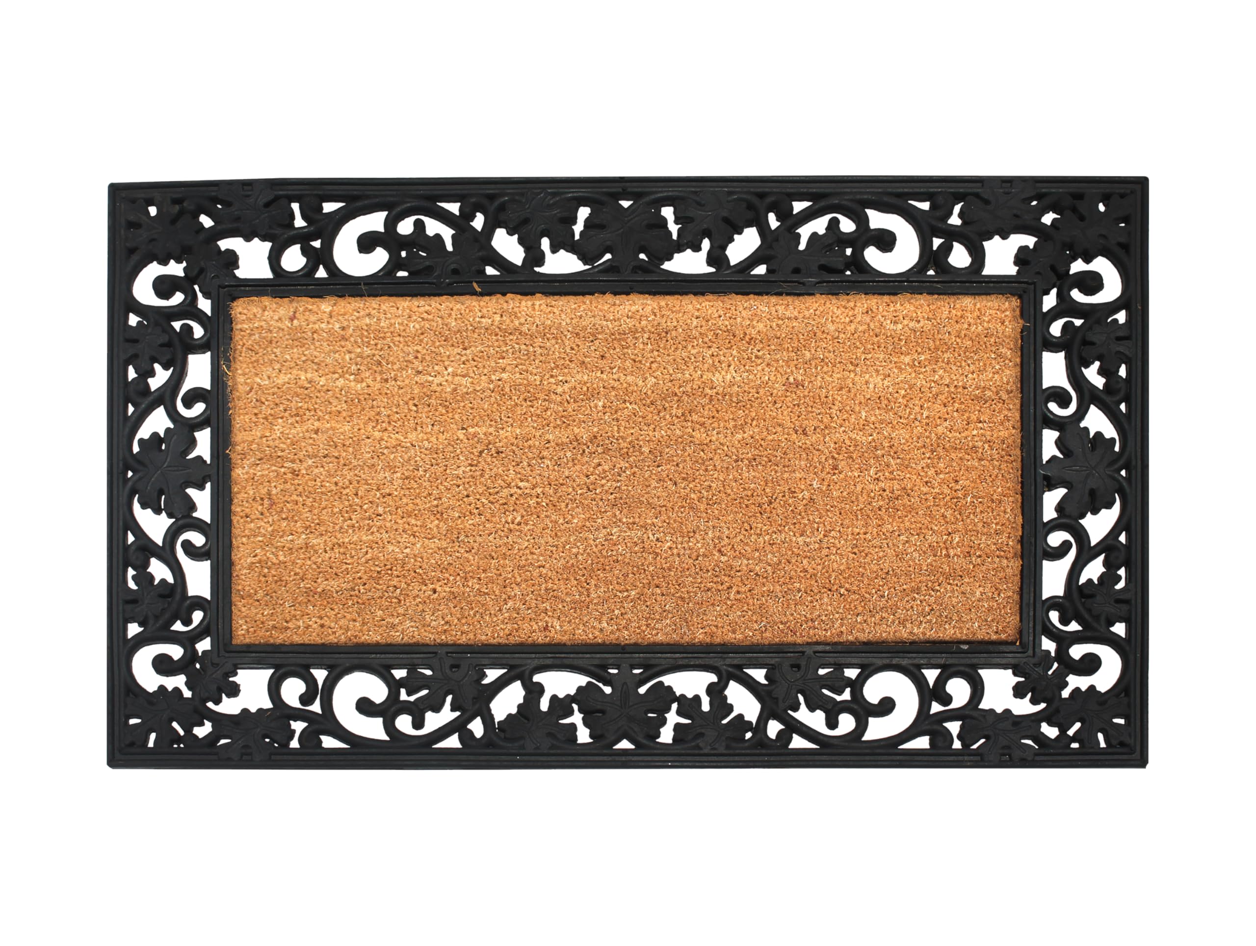 A1HC Natural Coir and Rubber Door Mat, 23x38 Thick Durable Welcome Doormats for Indoor Outdoor Entrance, Heavy Duty, Thin Profile Door Mat, Easy to Clean, Long Lasting, Front Door Entry Doormat Image A1HC Natural Coir and Rubber Door Mat, 23x38 Thick Durable Welcome Doormats for Indoor Outdoor Entrance, Heavy Duty, Thin Profile Door Mat, Easy to Clean, Long Lasting, Front Door Entry Doormat Image