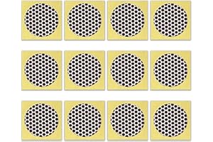 JHZABPO Match Striker Paper with Adhesive, 1 Inch Circle Brown Honeycomb Striker Paper 12PCS, Adhesive Backed Striker Paper for Match Holder (12, Brown Honeycomb)