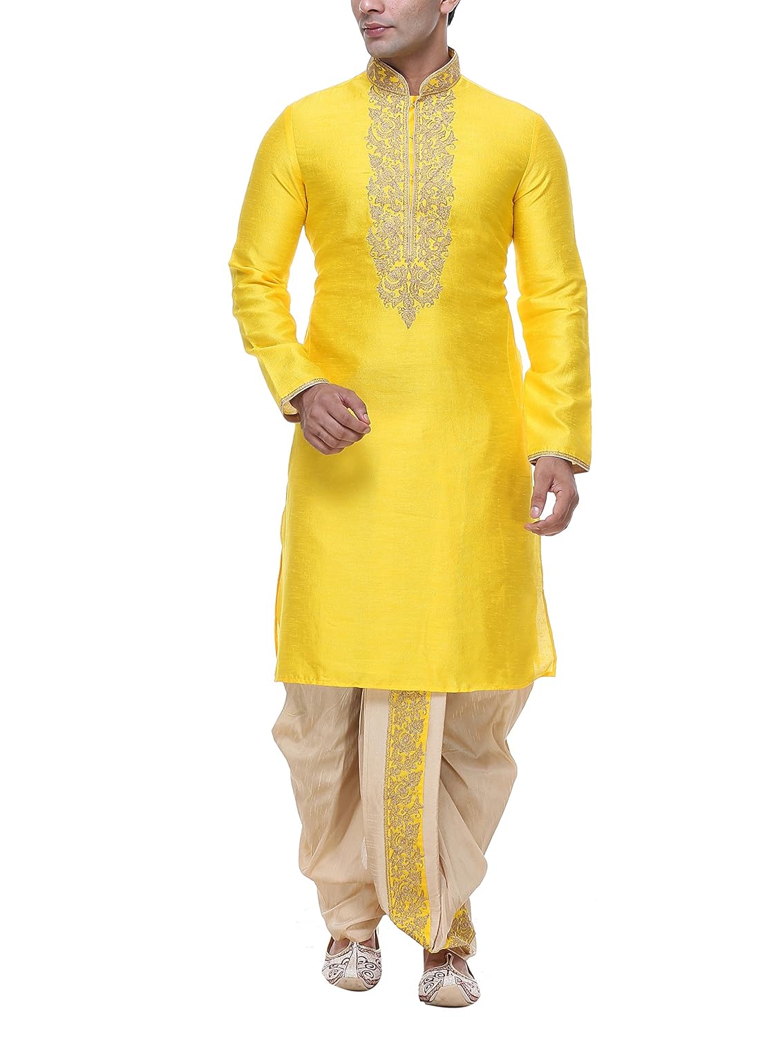 indian poshakh men's silk kurta pyjama