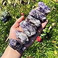 Simurg Amethyst Stone 1lb ''A'' Grade Dark Amethyst Rough Crystal for Cabbing, Tumbling, Cutting, Lapidary, Polishing, Reiki Crytsal Healing