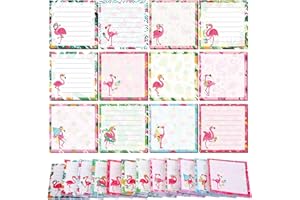 Handepo 12 Pack Flamingo Sticky Notes Bulk Small to Do List Funny Cute Animals Notepad Supplies for Office School Gifts, 600 Sheets in Total