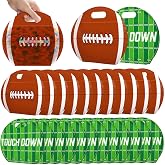 AKAIXI 24pcs 3.5 Mil Sealed Football Snack Bags for Training Snack Bags | Reusable Stand-up Football Goodie Bags for Team Game Day Party Birthday Supplies, Gifts for Football Lover Player Coach