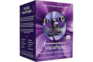 SYMPHONY NATURAL HEALTH Femmenessence® MacaPause® – Clinically Proven Postmenopausal Supplement for Natural Hormone Balance, Menopause Symptom Relief, Bone & Heart Health, Without Added Hormones (120 capsules, 30 Day Supply)