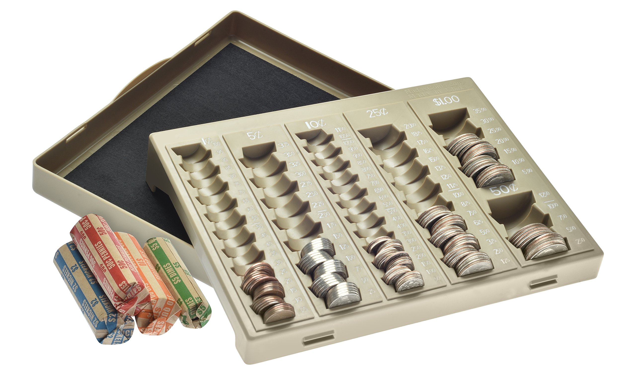 Nadex Coin Handling Tray Bank Teller and Change Counter Coin Counting