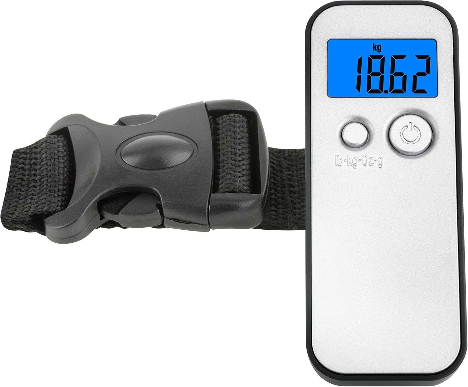 TFA Dostmann Digital Luggage Scales up to 40 kg 50.3000 Weight Control of Travel Luggage Tare Function Including Rear Backlight Including Battery Grey