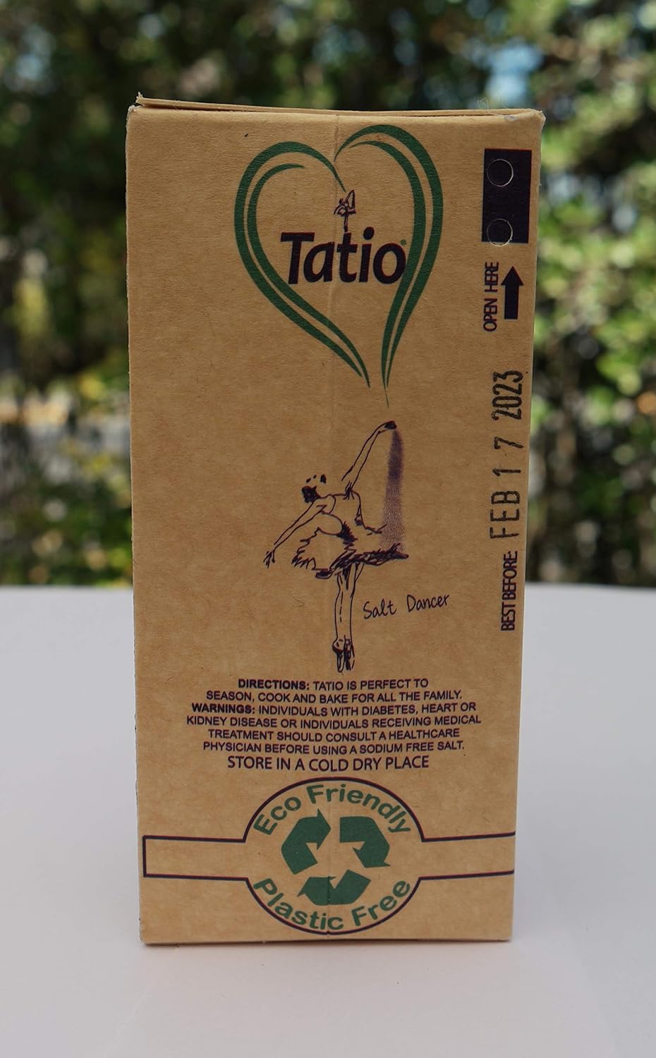 Tatio Salt 100% Natural, Sodium Free, Salt Substitute. Eco-Friendly Salt Shaker: 3.52 OZ -100gr : Grocery & Gourmet Food