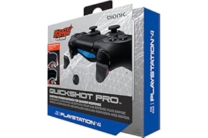 Bionik Quickshot Pro: Customizable Trigger Enhancement Kit Designed for PlayStation 4 Dualshock Controllers -Improved Ergonomics - PlayStation 4 controllers triggers