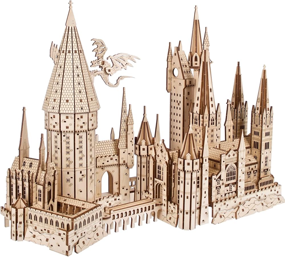 UGEARS Hogwarts Castle 3D Puzzle Harry Potter Wood Model Kit 340 pcs