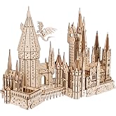 Ugears Harry Potter Hogwarts Castle 3D Wooden Puzzles for Adults - Harry | Potter Castle Wooden Model Kits for Adults to Build, Mechanical Wood Puzzles Adult Building Sets, Hobby Kit, 3D Puzzle