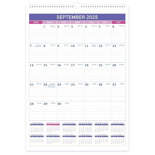 2026 Wall Calendar - September 2025 - December 2026, 16 Months Wall