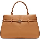 CHUNLI Satchel Purses for Women, Medium Crossbody Handbag with Detachable Shoulder Straps, Ladies Vegan Leather Top Handle Work Bags