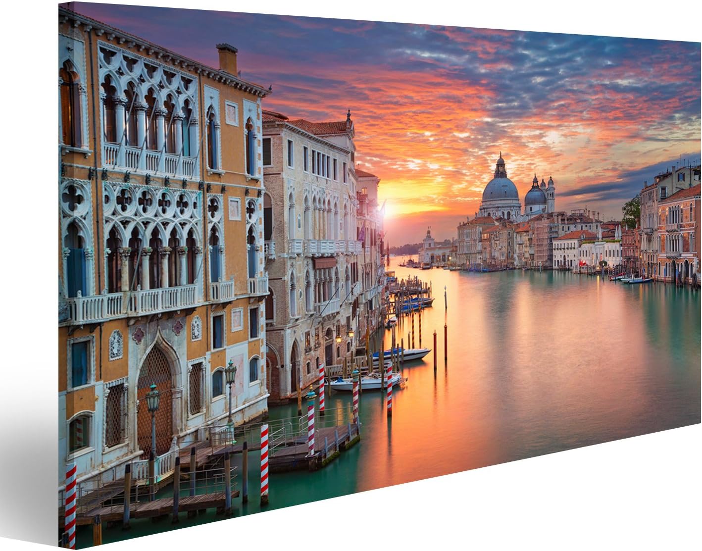 Bild Bilder auf Leinwand Venedig Bild von Canal Grande in Venedig, mit Santa Maria Della Salute Bild Bilder auf Leinwand Venedig Bild von Canal Grande in Venedig, mit Santa Maria Della Salute
