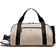 Pander 28L Large Gym Duffle Bag with Shoe Compartment, Fit for Travel, Weekend, Sports, Workout, Overnight.(Raw Linen)