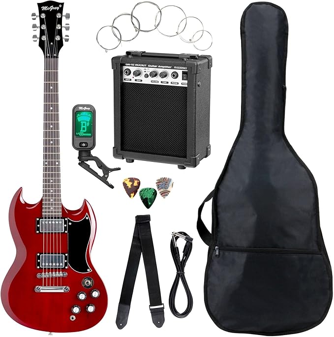 SPORTNOW Chitarra Elettrica Con Amplificatore 15W E Accordatore | Aosom - Foto 4