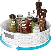 Simple Houseware 12-Inch Non-Skid Storage Lazy Susan Multifunctional Organizer, White