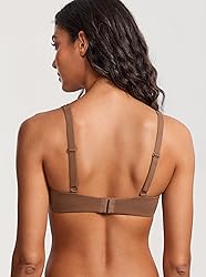 DOBREVA Women's Unlined Balconette Bra Underwire