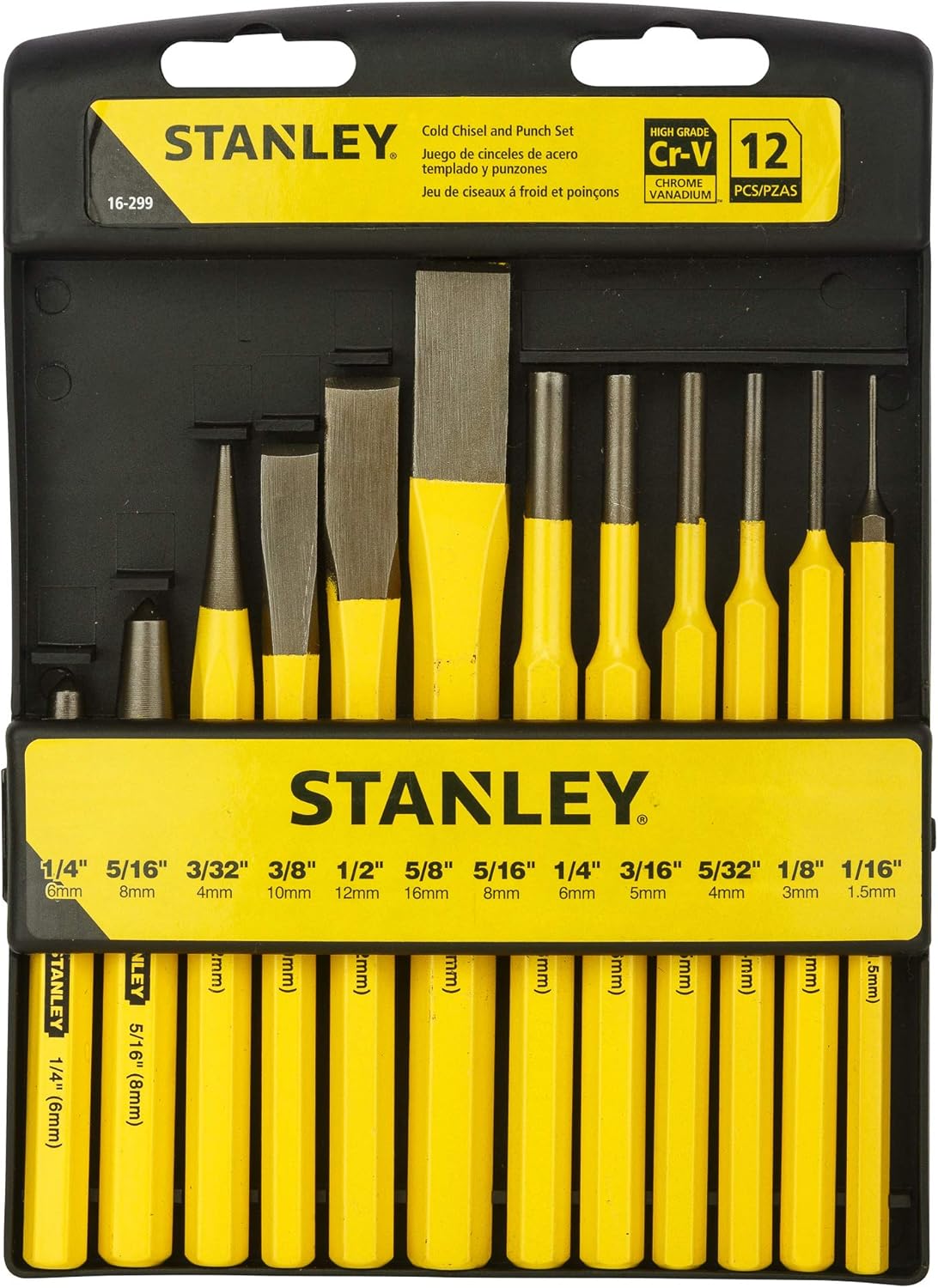 Stanley 16299 12 Piece Punch & Chisel Kit Buy Online at Best Price in