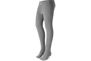 Zubii Basic Girls Tights | Comfy Soft Flat Tights Made from Breathable Cotton | Great for Uniform or Everyday