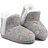 Bigwow Girl Slippers Ankle Boots Indoor House Cozy Warm Fuzzy Fleece Lined Slipper Non Slip