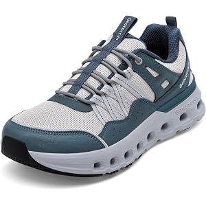 Geococcyx Men's Wide Toe Box Walking Shoes, Hollow-Out Cushion Sneakers | Male Wide Width Cross Training Shoes Cushion Sole J