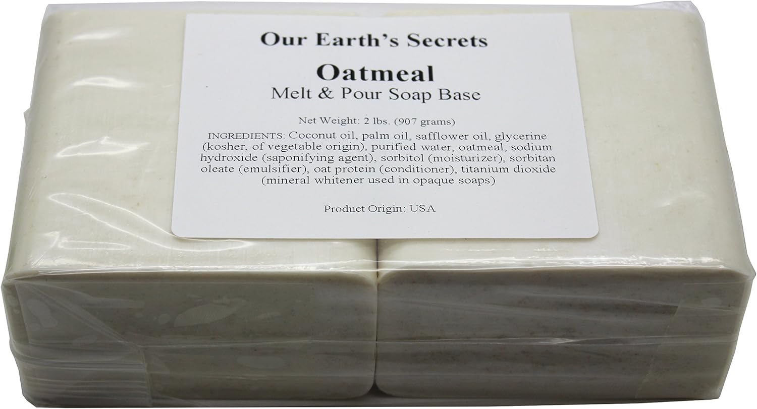 Oatmeal- 2 Lbs Melt and Pour Soap Base - Our Earth's Secrets: Arts, Crafts & Sewing