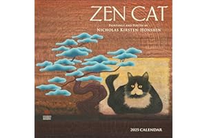 Zen Cat 2025 Wall Calendar: Paintings and Poetry by Nicholas Kirsten-Honshin