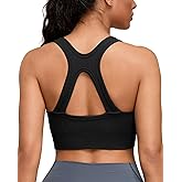 Sports Bras for Women High Support, Racerback Padded High Impact Sports Bra Seamless Running Bra